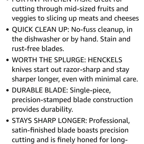 Henckels Dynamic 5" Serrated Kitchen Knife - Picture 6 of 8